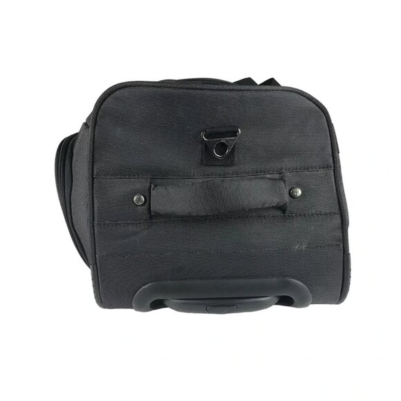 KKDK Unisex Adult‎ Black Gray Double Handles Pockets Trolley Duffle Luggage Bag - Picture 3 of 11